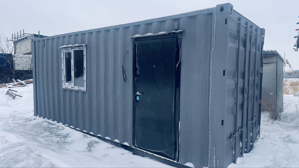 Утепленный контейнер, БЫТОВКИ, СТОЛОВАЯ, пустой КОНТЕЙНЕР