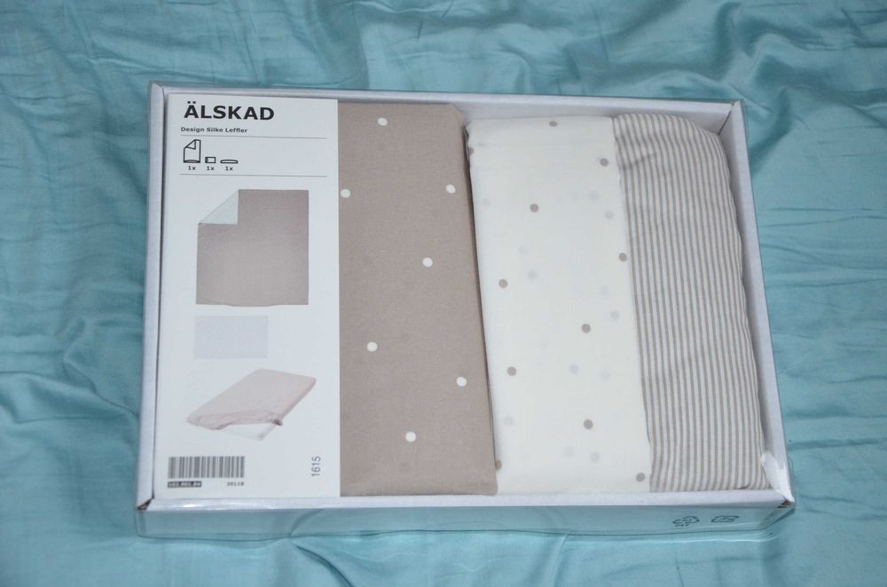 NOU! Set aşternuturi / lenjerie pătuţ bebe IKEA