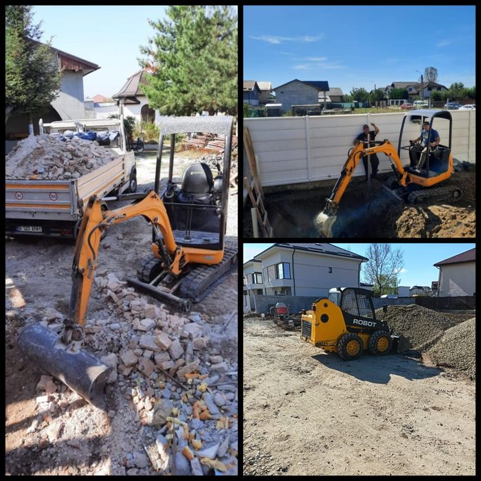 Excavator de închiriat + camionetă 7,5t