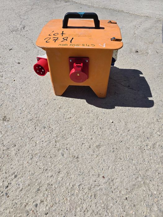 Tablou Electric Portabil PCE Spitz 32A - Organizare Santier - Cauciuc Plin