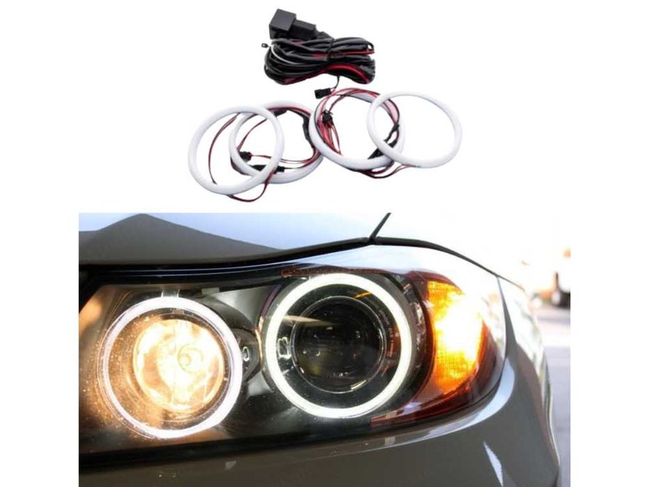 LED Cotton Angel Eyes BMW E90 / E91 – Преди-Фейслифт – XENON Фарове – Бели, Жълти, Червени, Сини НАЛИЧНИ!