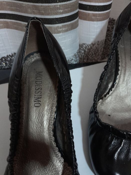 Pantofi Modisimo,negri,din piele.