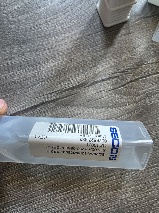 Burghiu CNC carbură SECO Feedmax 12mm răcire internă solid carbide
