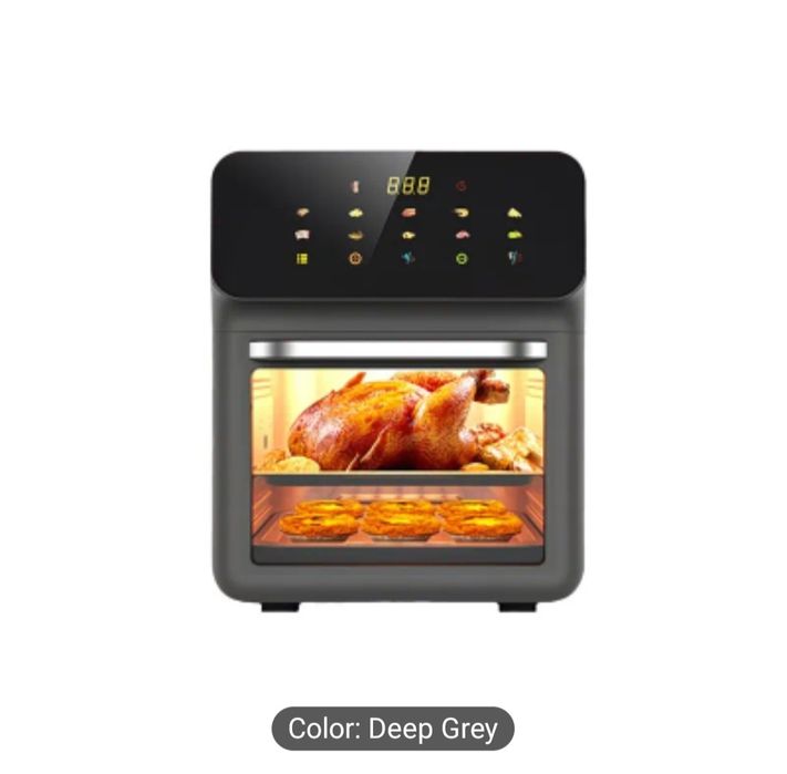 Air fryer, airfryer 9L cu dubla coacere si geam