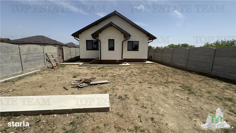 Casa individuala 3 camere pe parter, cu toate utilitatile si 300 mp de