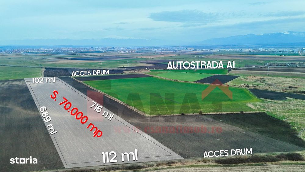 TEREN 70.000 MP | Hub Logistic | Industrial | Rezidential |VIDEO