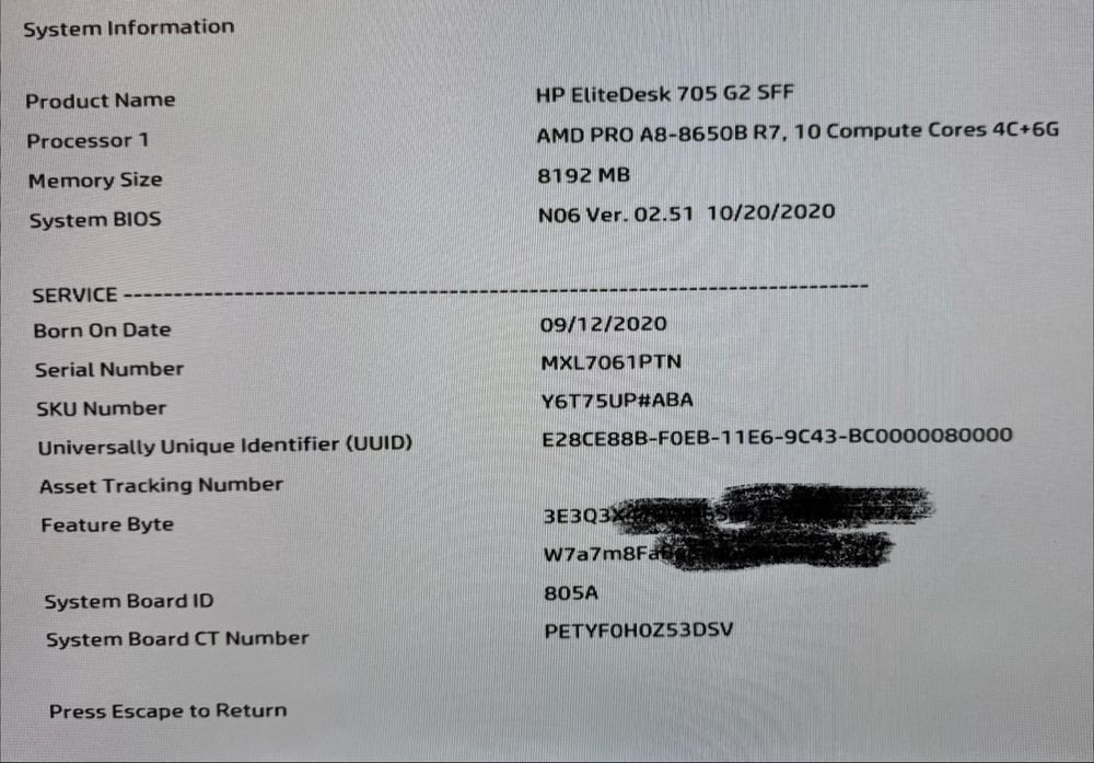 HP EliteDesk 705 G2