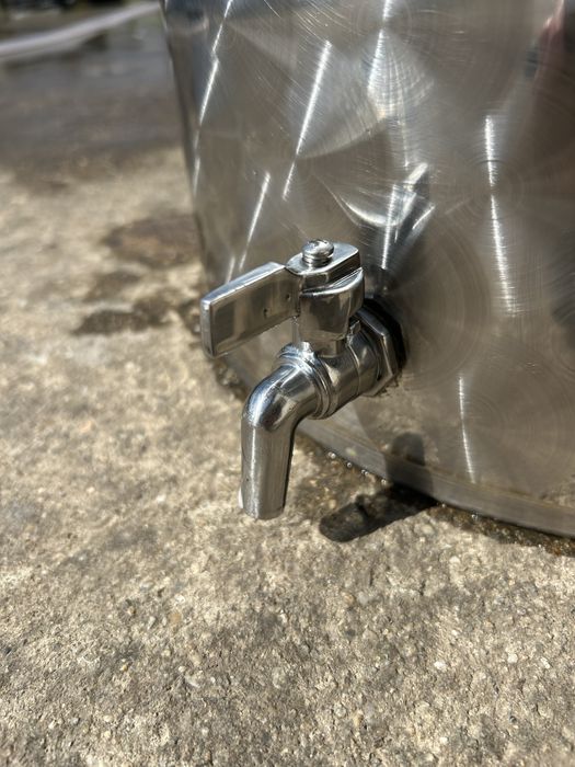 Неръждаем съд 50L Polsinelli INOX 18/10 с кран и капак