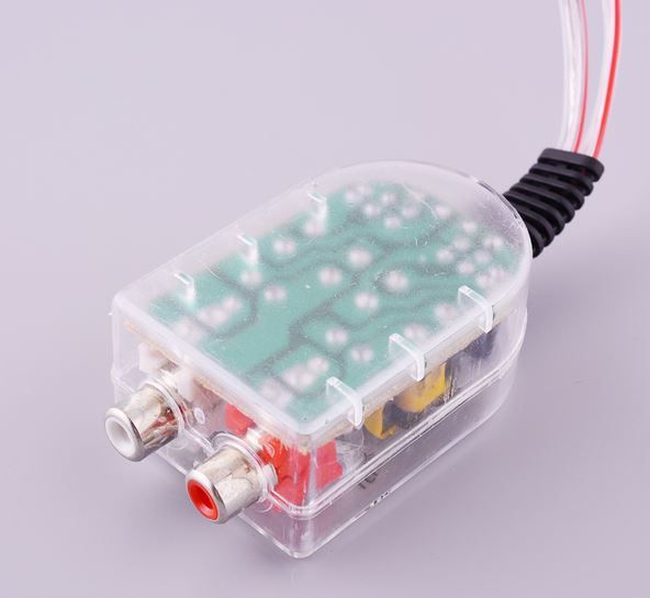 High low Adaptor audio (convertor audio) auto HI - Low Level to RCA