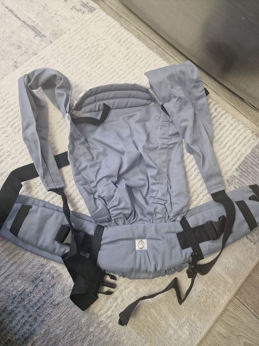 Эргорюкзак Тиддли  серебро с 2 мес