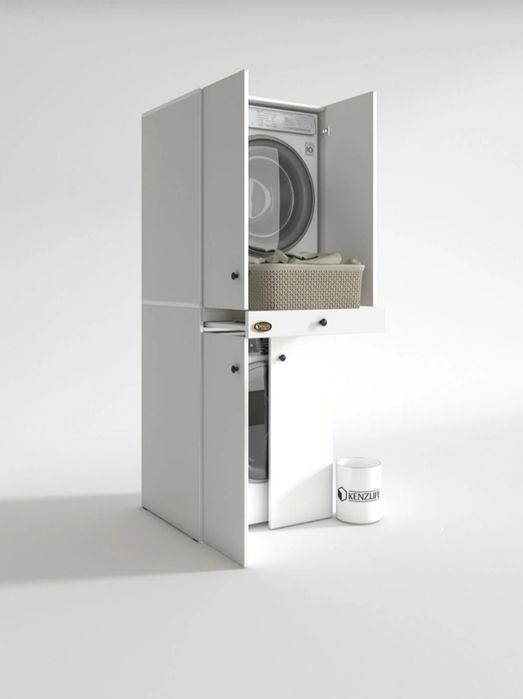 Шкаф за пералня и сушилня с чекмедже, доставка до адрес или с куриер