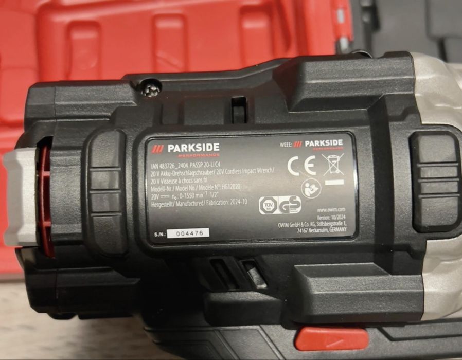 Parkside Performance Impact 20V – NOU Garantie