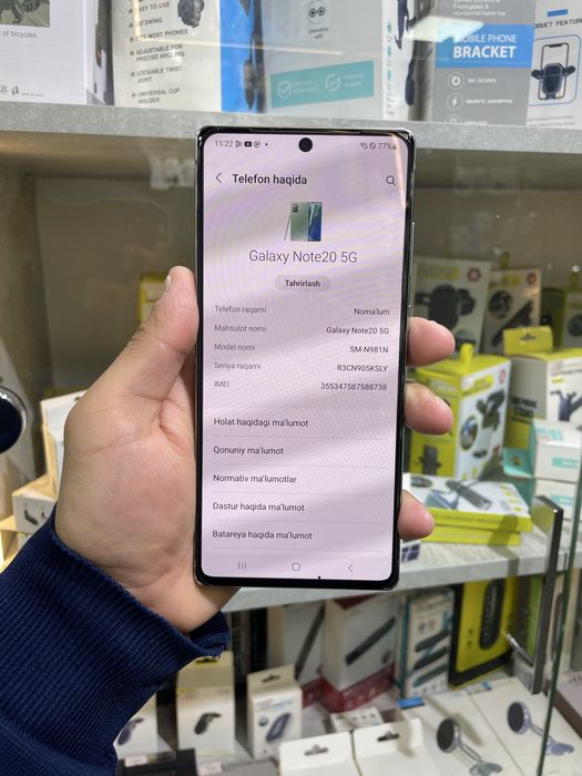 Samsung note20 5g 8/256 gb srocnaa