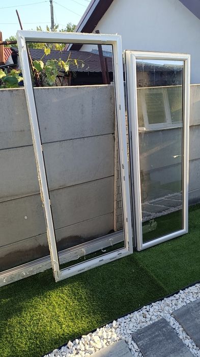 Ușă PVC Termopan terasă cu 5 camere 86x204 cm, deschidere dublă,stânga