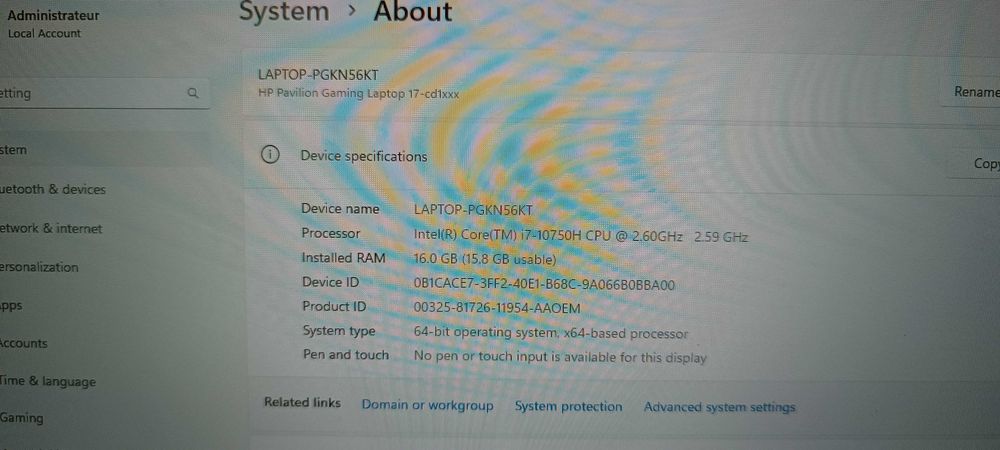 Лаптоп HP Gaming Pavilion 17-cd1xxx