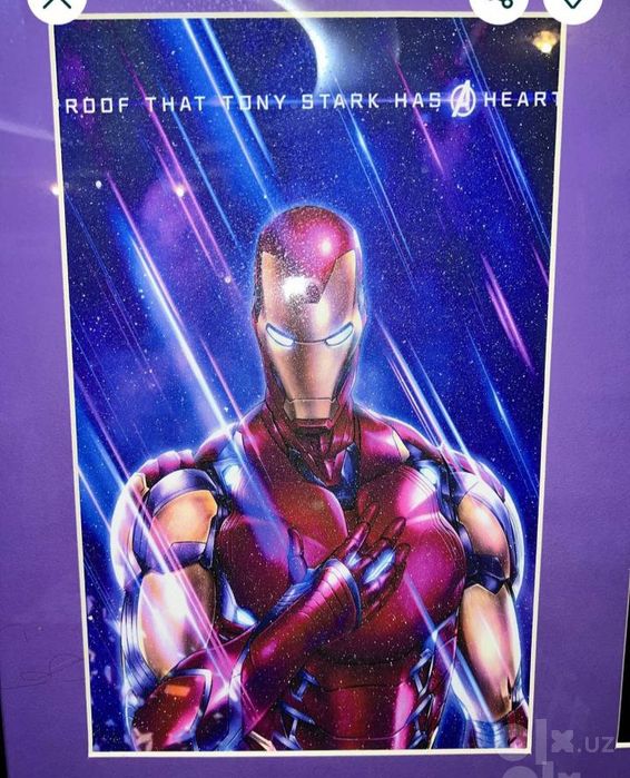 Картины рамки коллекционные Marvel и Рональдо