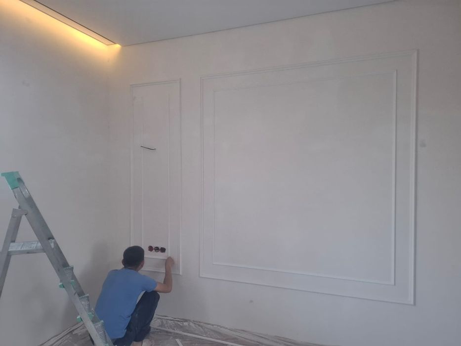 Левкас.Обой.Краска жасаимыз.