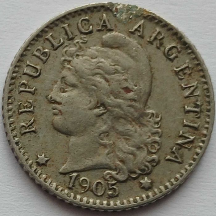 Argentina,  5 centavos 1905