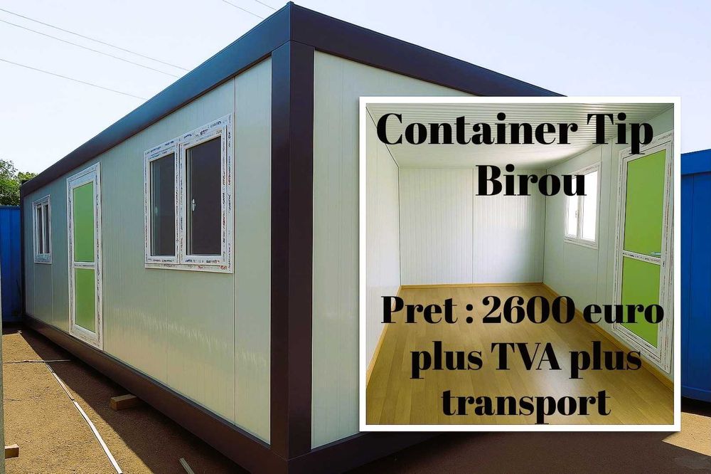 Containere Maritime/Tip Birou, Vata Bazaltica si Polistiren Extrudat