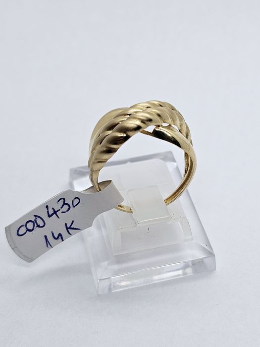 Vand inel dama din aur 14 k 2.35 g cod 430