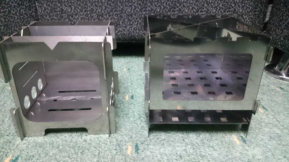 Печка щепочница походная