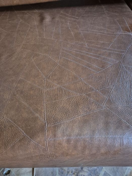 Кожен диван (кафяв)