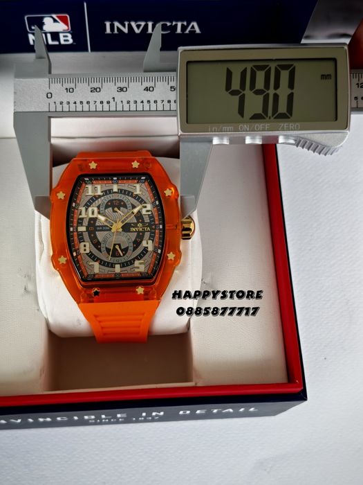 INVICTA Cyclone Orange/Gold 49 mm, Инвикта нов мъжки часовник