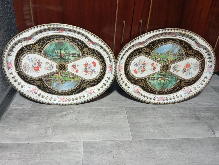 Подносы железные и тарелочки железные советские цена за всё