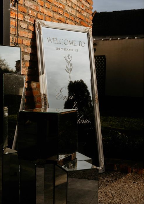 Oglindă Personalizată Evenimente - Welcome Sign