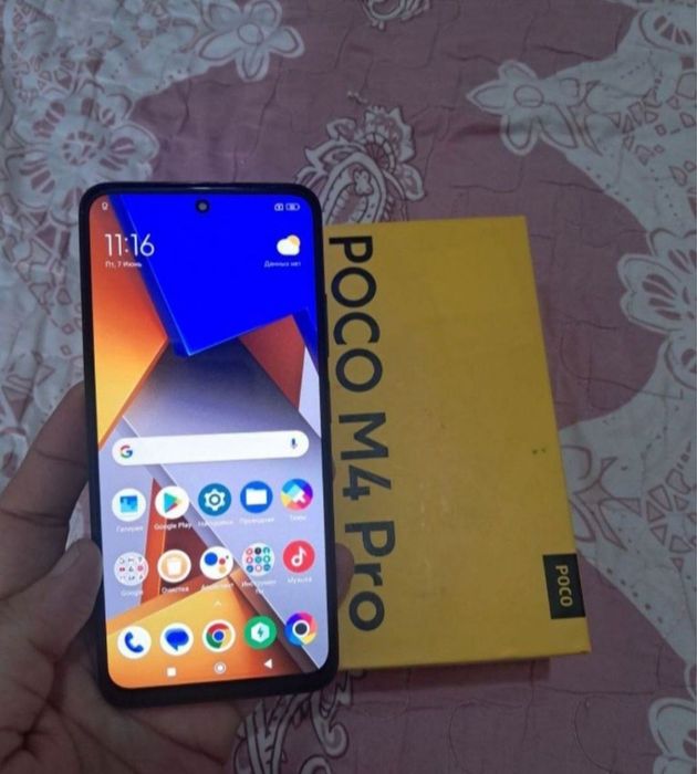 Xiaomi Poco M4 Pro 6+6/128GB Black Igravoy Karobka Holati Yaxshi Zor