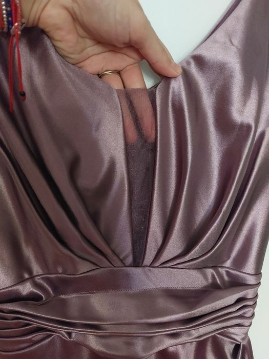 Rochie cu fronseuri lila