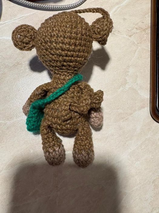 Брелок обезьяна ручной работы