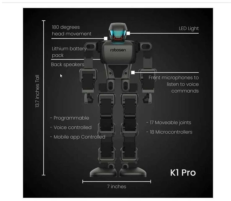 Программируемый робот Robosen Interstellar Scout K1 Pro Humanoid Robot