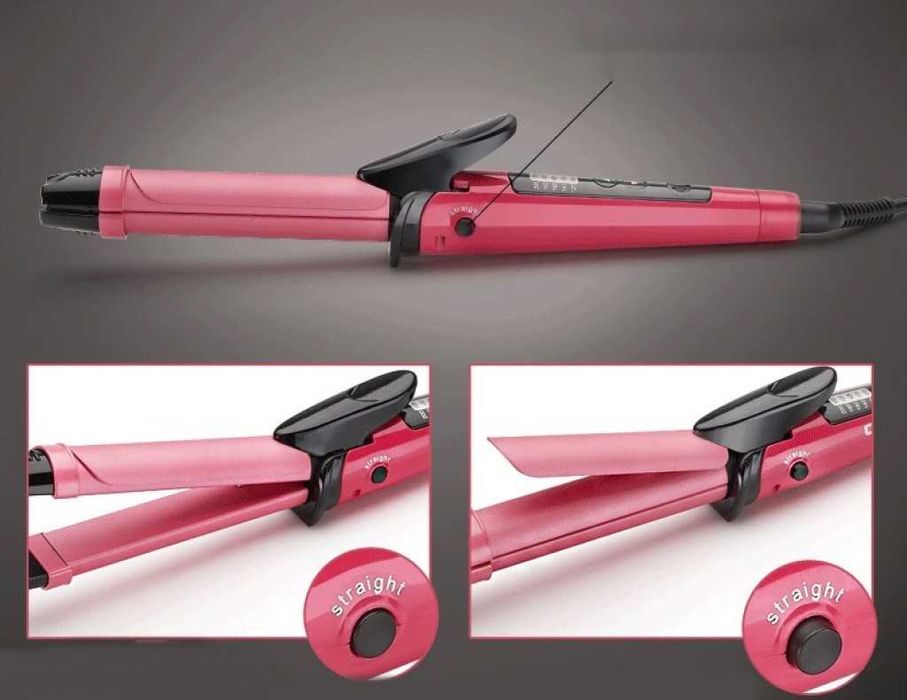 Многофункционална 2 в 1 маша и преса за коса TV821