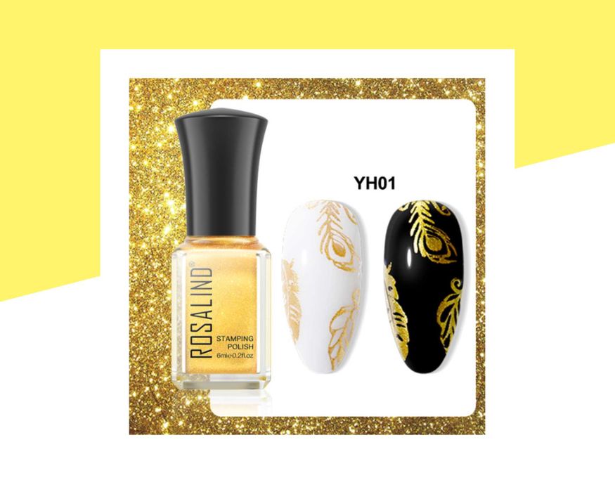 UV/LED Цветен лак/олио за печати ROSALIND