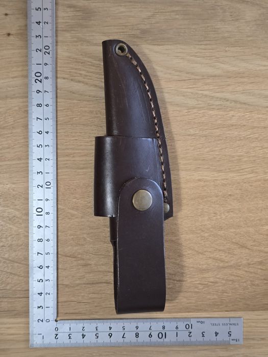 Cuțit Brisa Bobtail 80 Scandi - Sandvik 12C27, Curly Birch
