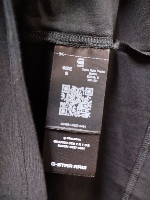 Оригинална НОВА тениска G-Star Raw Graphic S , M , L мъжка черна