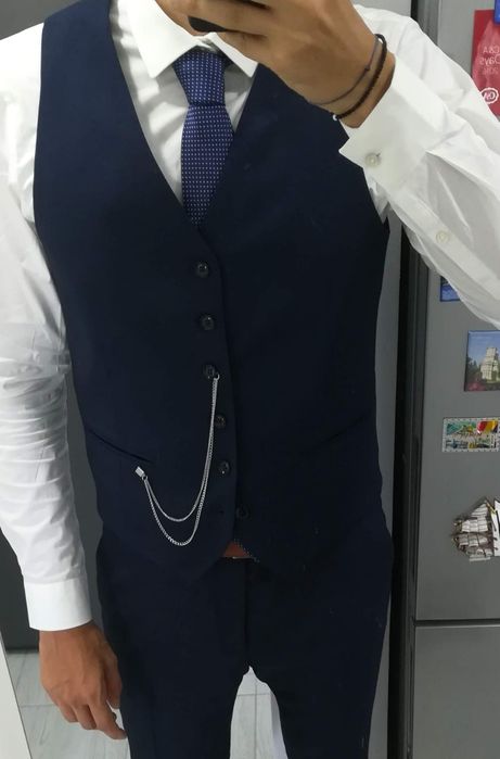 Vesta barbati bleumarin