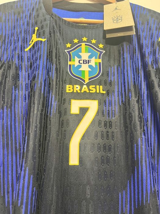 Tricou fotbal Brazilia Vini jr. Nike Vinicius away deplasare
