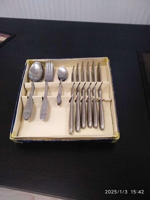 Set tacamuri inox - 24 buc