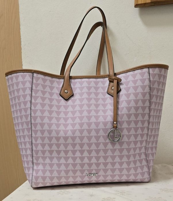 Дамска оригинална чанта със портмоне.  L.Credi Munich.  Като нова