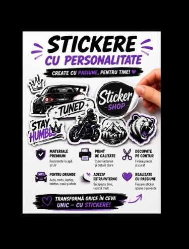 Etichete - Autocolante - Stickere Personalizate - Bannere - Flyere