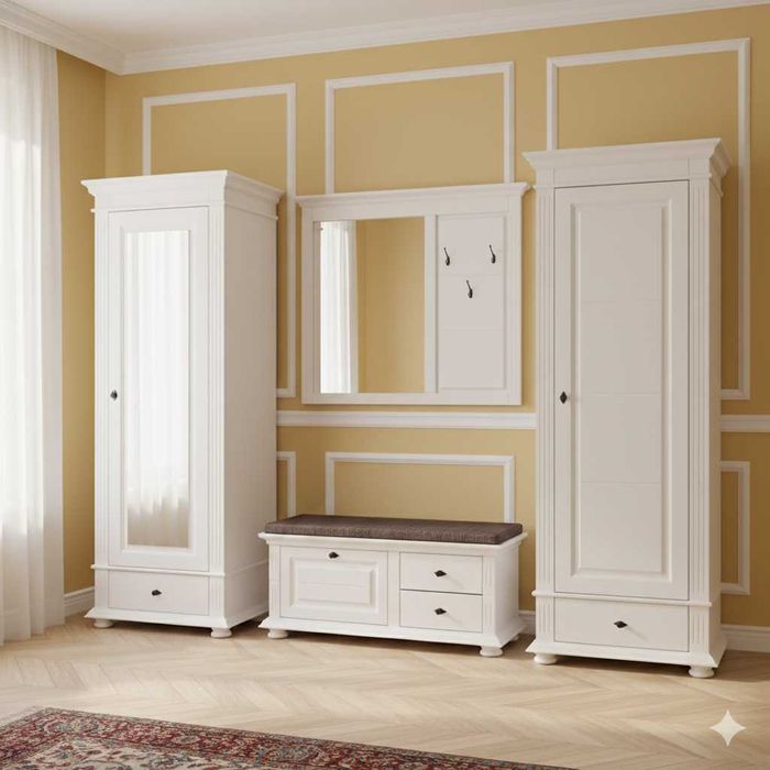 Comoda-bancuta pantofi Verona, lemn masiv