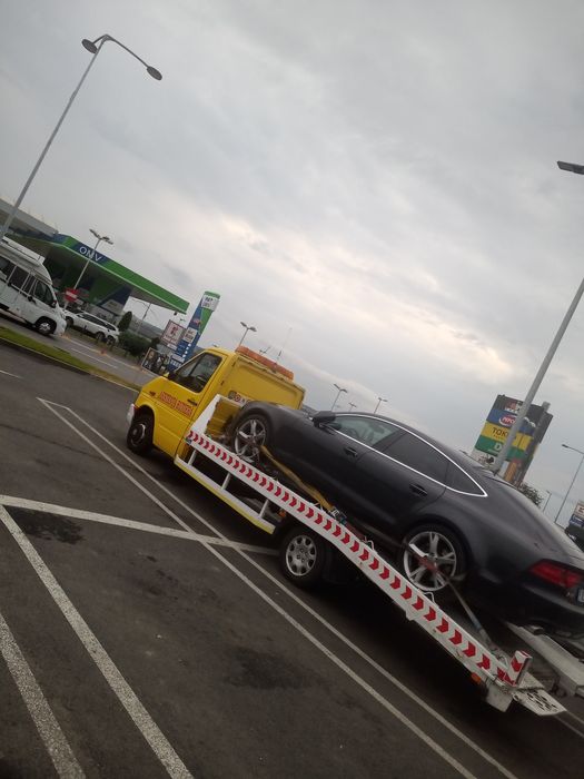 Tractari Auto/Autoutilitare/Utilaje! Asistenta rutiera! Platforma auto