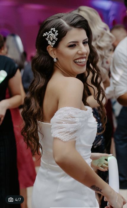 Rochie de miereasă, satin, Xs/S