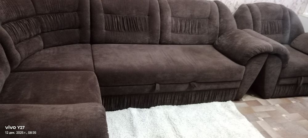 Продам диван и кресло б/у