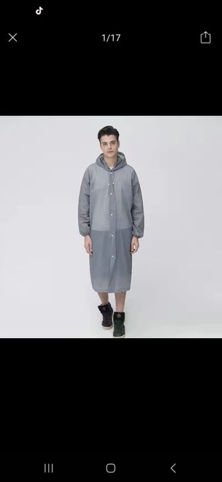 Дождевик плащь с капюшоном