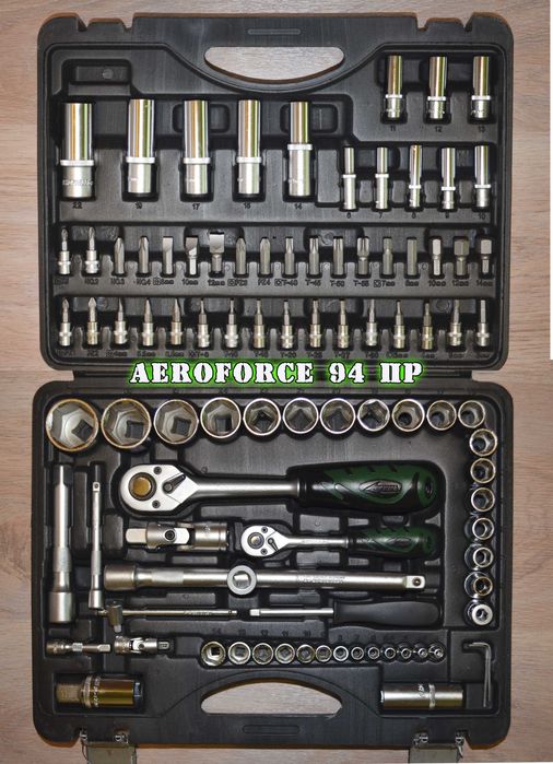 Набор торцовых головок Aeroforce 94 предмета
