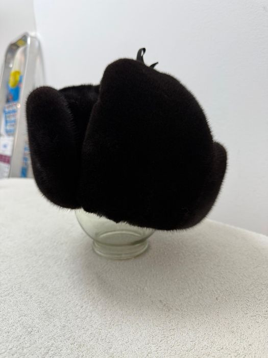 Норковая шапка ушанка