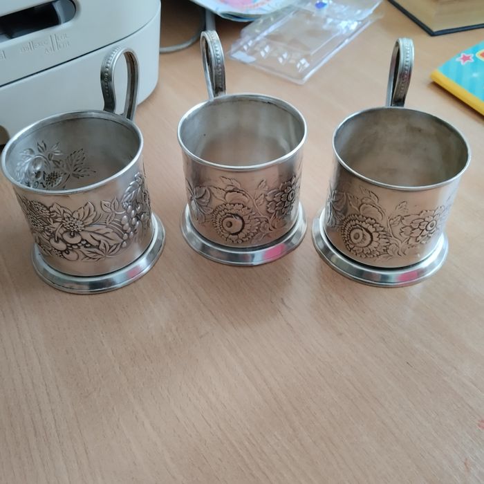 Подстаканники мельхиор продам. И т.д